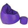 Sėdmaišis su pufu Mega Comfort XXL, dirbtinė oda, violetinis