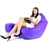 Sėdmaišis su pufu Mega Comfort XXL, dirbtinė oda, violetinis