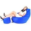 Sėdmaišis su pufu Mega Comfort XXL, dirbtinė oda, mėlynas