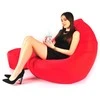 Sėdmaišis su pufu Mega Comfort XXL, kodura, raudonas