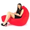 Sėdmaišis su pufu Mega Comfort XXL, kodura, raudonas
