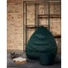 Sėdmaišis su pufu Mega Premium Cloud Velour XL, 90x120 cm, tamsiai žalias