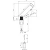 Sensorinis maišytuvas Deante Sense BQR_P28R, Polished steel (4xAA)
