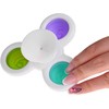 Sensorinis žaislas "Fidget Spinner" su siurbtuku, 3 vnt.