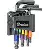 Šešiakampių raktų su rutuline galvute rinkinys Bradas HX 1,5-10 mm, multicolour / short, 9 vnt.