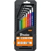 Šešiakampių raktų su rutuline galvute rinkinys Bradas HX 1,5-10 mm, multicolour / long, 9 vnt.