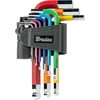 Šešiakampių raktų su rutuline galvute rinkinys Bradas HX 1,5-10 mm, multicolour / short, 9 vnt.
