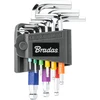 Šešiakampių raktų su rutuline galvute rinkinys Bradas HX 1,5-10 mm, multicolour / short, 9 vnt.
