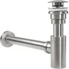 Sifonas REA su Klik-klak dangteliu praustuvams universalus, Brushed Nickel
