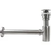 Sifonas REA su Klik-klak dangteliu praustuvams universalus, Brushed Nickel