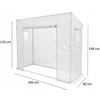 Šiltnamis pomidorams, 200x80x170 cm, baltas