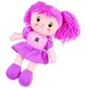 Skudurinė lėlė Zuzia, 33 cm, violetinė