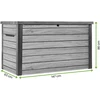 Sodo daiktadėžė Keter DECO DEC BOX, 870 l, Storm Pilkas
