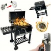 Sodo grilis su ratukais ir dangčiu BBQ Premium