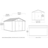 Sodo namukas Keter STRONGHOLD SHED 10x15, Pilkas