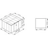 Sodo namukas OREGON 9x8, Light Wood
