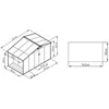 Sodo namukas su malkine MADISON 11x6, Light Pilkas