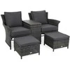 Sodo sofa Milos Plus, Pilkas / Pilkas Melange