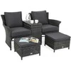 Sodo sofa Milos Plus, Pilkas / Pilkas Melange