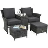 Sodo sofa Milos Plus, Pilkas / Pilkas Melange