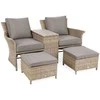 Sodo sofa Milos Plus, rusvai gelsvas / rusvai gelsvas Melange