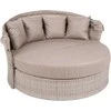 Sodo sofa Sydney, rusvai gelsvas / Brown Melange