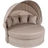 Sodo sofa Sydney, rusvai gelsvas / Brown Melange