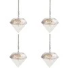 Soliariniai sodo šviestuvai Diamonds LED RGB, 4 vnt.