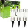 Soliariniai sodo šviestuvai SOLAR LED Inox, 3 vnt.