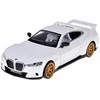 Sportinis automobilis BMW 3.0 CSL su garso ir šviesos efektais, baltas