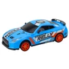 Sportinis automobilis R/C 1:24 su nuotolinio valdymo pultu ir keičiamais ratais, mėlynas