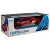 Sportinis automobilis RapidLegend su nuotolinio valdymo pultu, raudonas