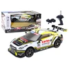 Sportinis automobilis RC 1:16 Drift su keičiamais ratais, baltas/geltonas