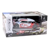Sportinis automobilis RC 1:16 Drift su keičiamais ratais, baltas/raudonas