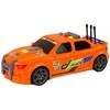 Sportinis automobilis su garsais, oranžinis