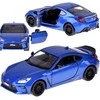 Sportinis automobilis Toyota GR86 su garso ir šviesos efektais, mėlynas