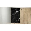 Stačiakampis dušo padėklas Besco Vexo Marble Juodas, 140 x 90 cm