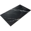 Stačiakampis dušo padėklas Besco Vexo Marble Juodas, 140 x 90 cm