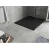 Stačiakampis dušo padėklas Mexen Hugo SMC, 110 x 100 cm, Juodas+Juodas