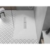 Stačiakampis dušo padėklas Mexen Toro SMC, 150 x 80 cm, Baltas+Inox