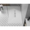 Stačiakampis dušo padėklas Mexen Toro SMC, 180 x 80 cm, Baltas+Inox