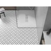 Stačiakampis dušo padėklas Mexen Toro SMC, 130 x 90 cm, Baltas+Inox