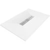 Stačiakampis dušo padėklas Mexen Toro SMC, 140 x 80 cm, Baltas+Inox