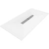 Stačiakampis dušo padėklas Mexen Toro SMC, 160 x 70 cm, Baltas+Inox