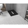 Stačiakampis dušo padėklas Mexen Toro SMC, 130 x 90 cm, Juodas+Inox