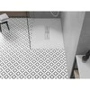 Stačiakampis dušo padėklas Mexen Toro SMC, 120 x 70 cm, Baltas+Inox