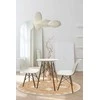 Stalas Carol, ø60x75 cm, baltas