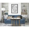 Stalas Emily, ø105x75 cm, baltas