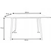 Stalas Ivor, 160x90x75 cm, Oak
