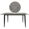 Stalas Markinia Pilkas, 140x80x75 cm